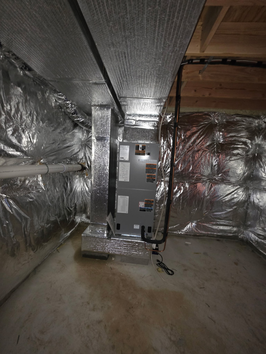 Indoor airhandler with duct work
